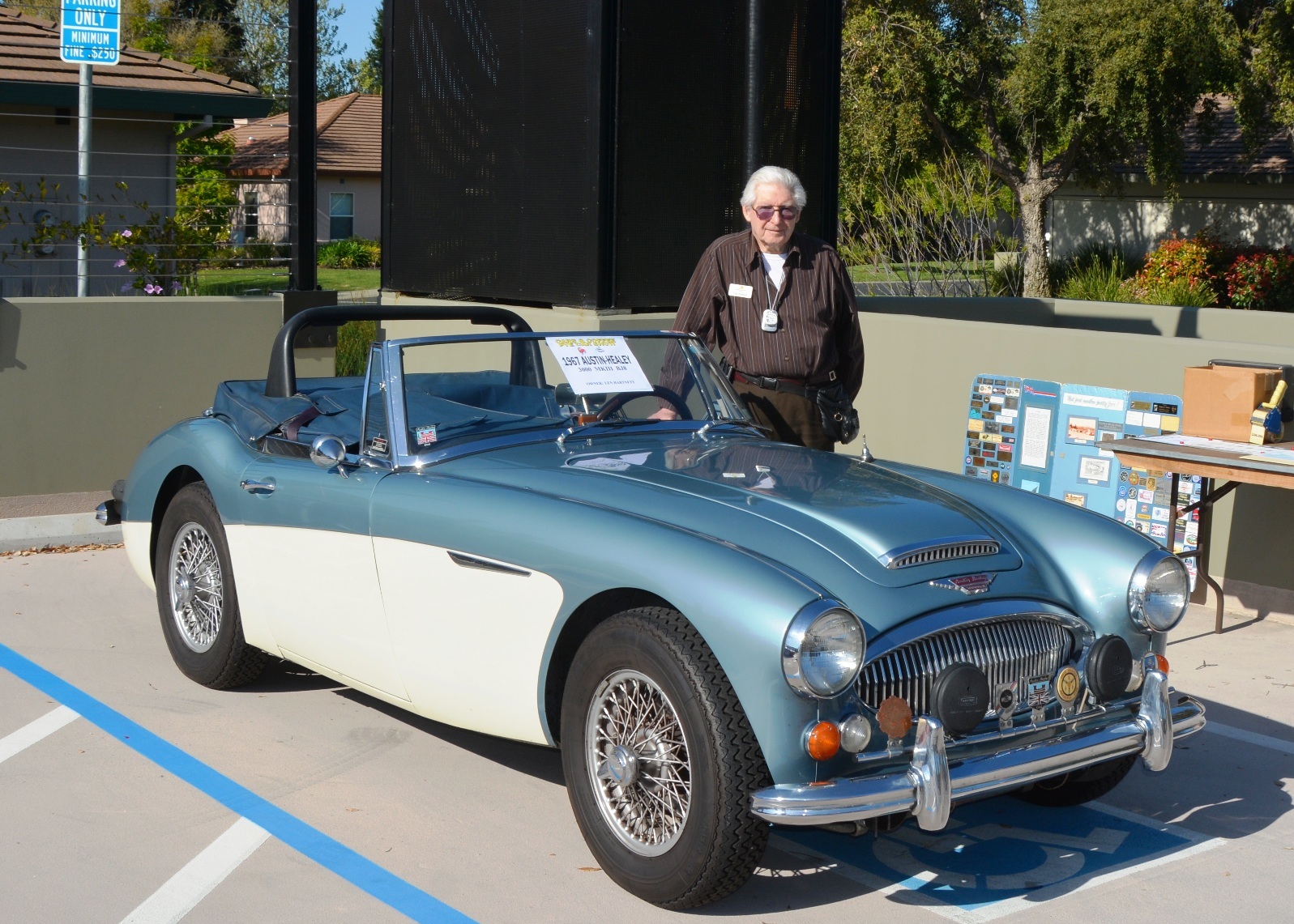 1967 austin-healey at our cars and coffee event