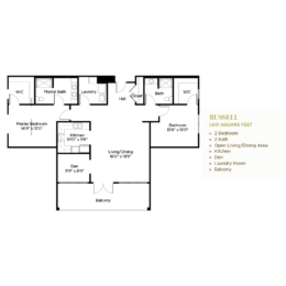 Russell Floorplan - Paradise Valley Estates